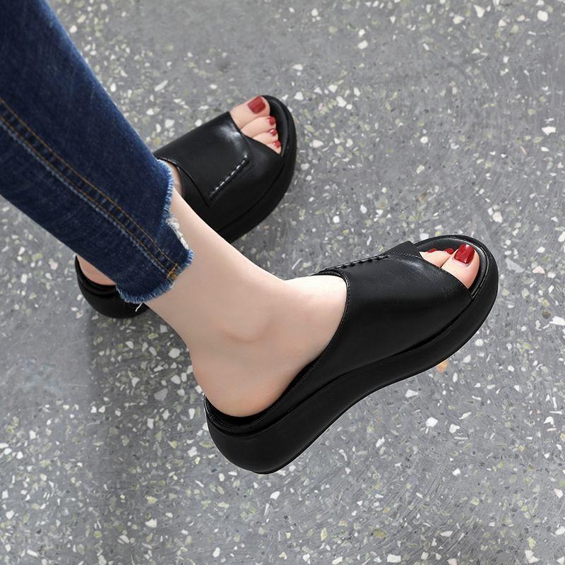 2023 WOMEN'S NEW THICK-BOTTOMED FISH MOUTH SLIPPERS-LIMITED TIME OFFER: 49% OFF