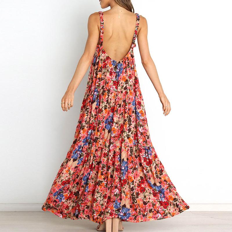 Summer New Style Floral Sexy Strapless Dress